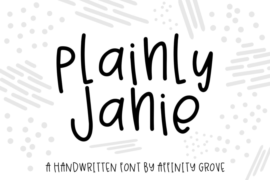 Janie Script Svg Plainly Janie | Cute and Simple Farmhouse Font | Monoline Font | Craft ...