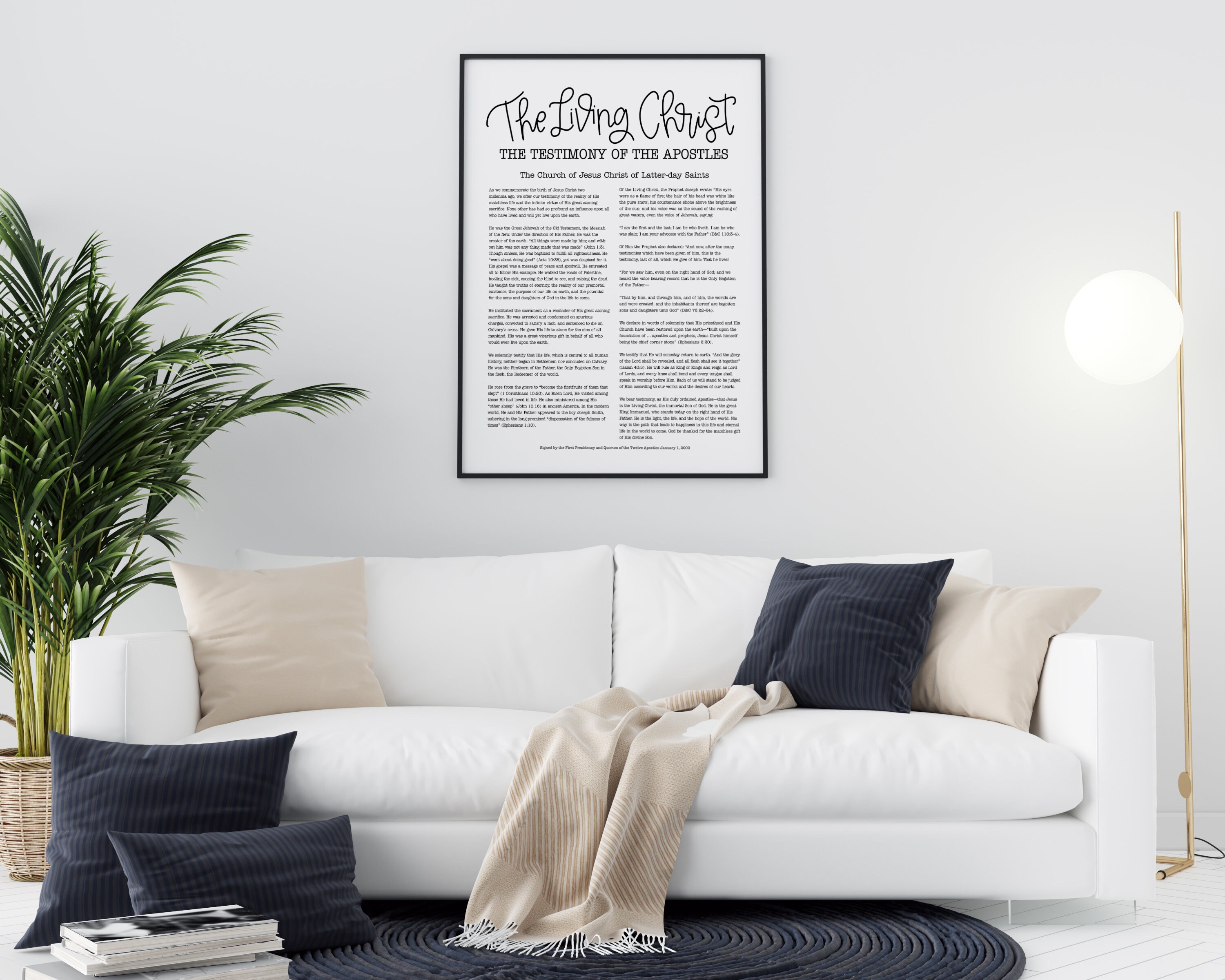 The Living Christ Printable Instant Download Inspirational Printable ...