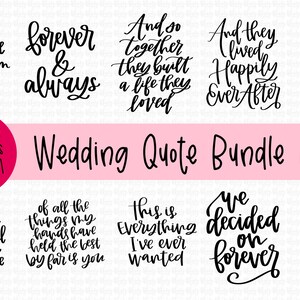 Wedding Quotes Bundle Printable Love Quotes for Wedding - Etsy