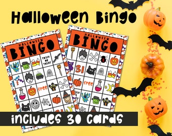 Halloween Bingo Printable! Classroom Set with 30 different Cards!