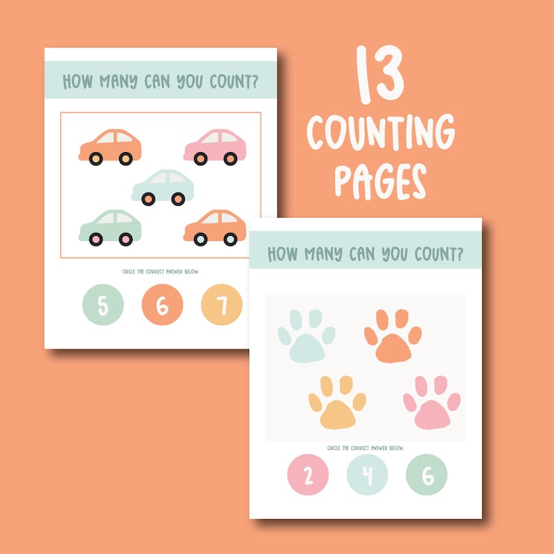 Toddler Educational Workbook | Printable Preschool Workbook, Tracing ...