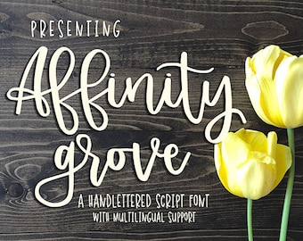 Affinity Grove Script - Handwritten Font