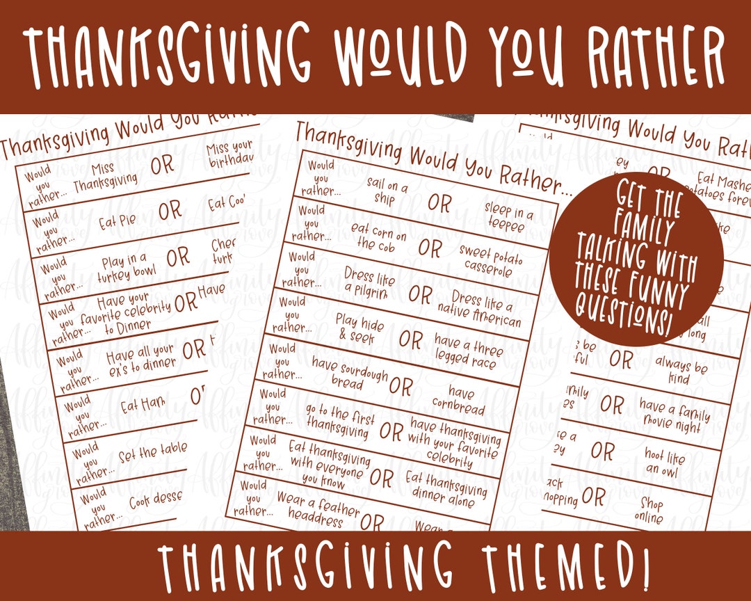 Would You Rather? - The Family Dinner Project - The Family