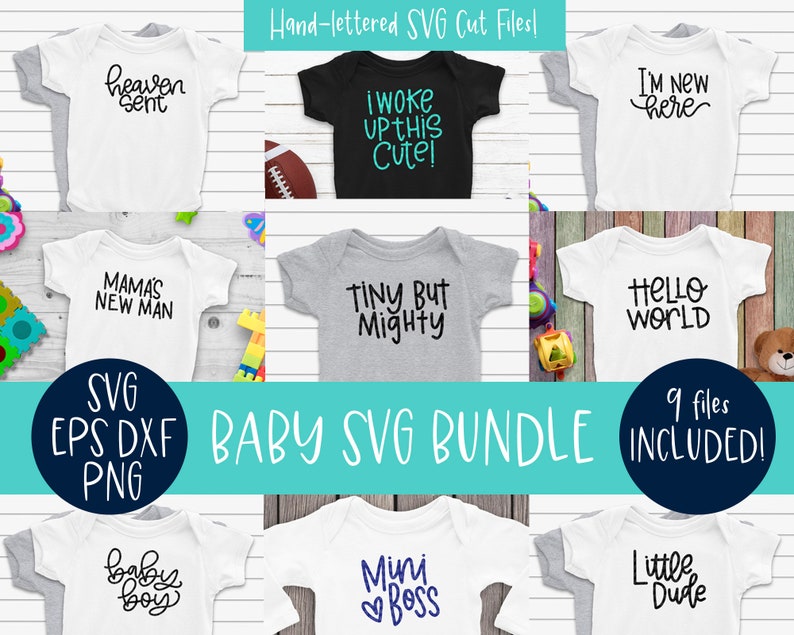 Download Baby SVG Bundle Cut Files for Cricut and Silhouette Instant | Etsy