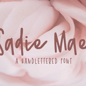 Sadie Mae Font - Cute and Girly font!