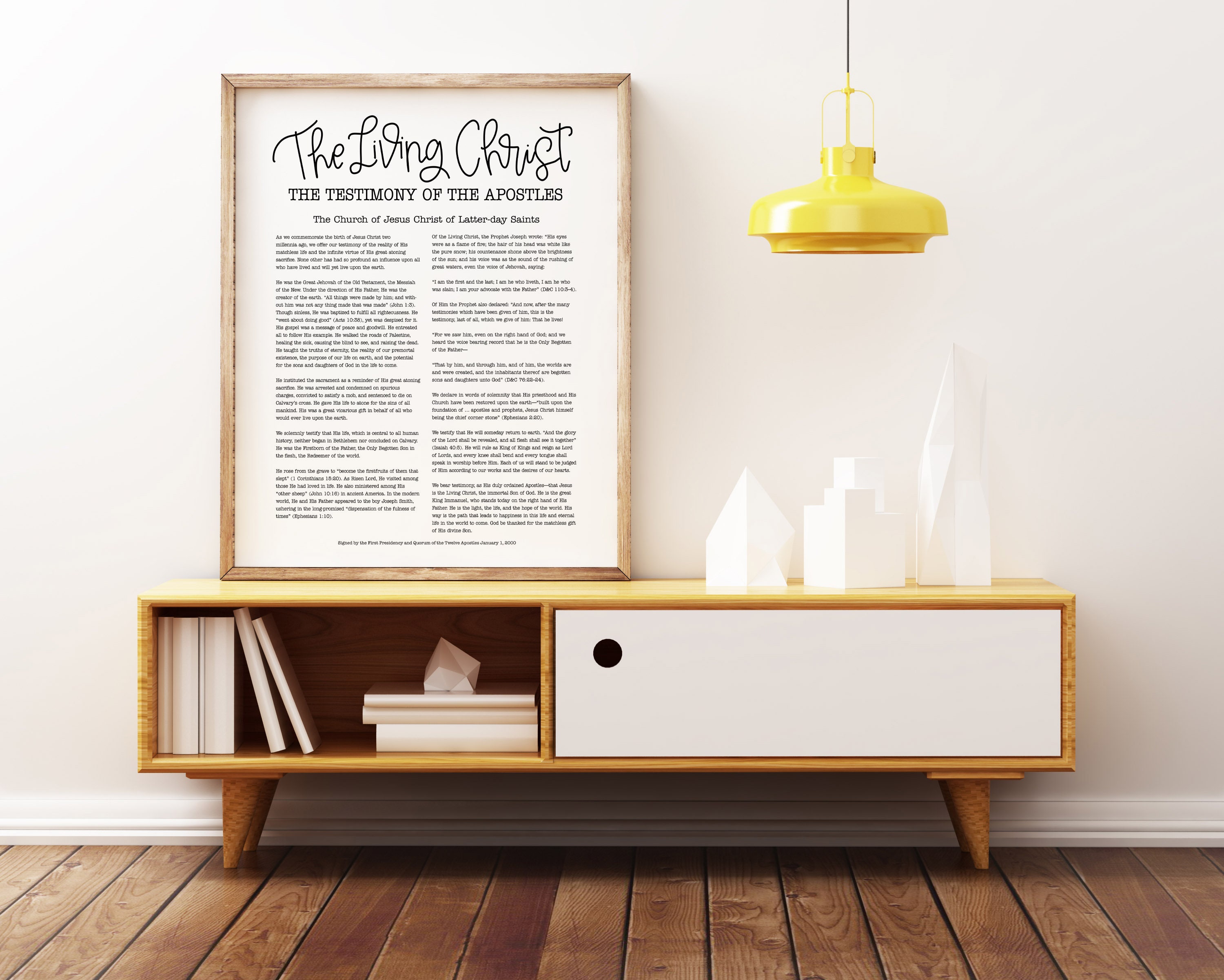 The Living Christ Printable Instant Download Inspirational Printable ...