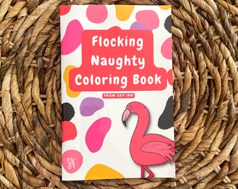 Naughty Puns Coloring Book / Innuendo Dirty Play on Words / Adult Humor / Punny Animals Food Pun / Best Friend BFF / Drawing Relaxation Draw