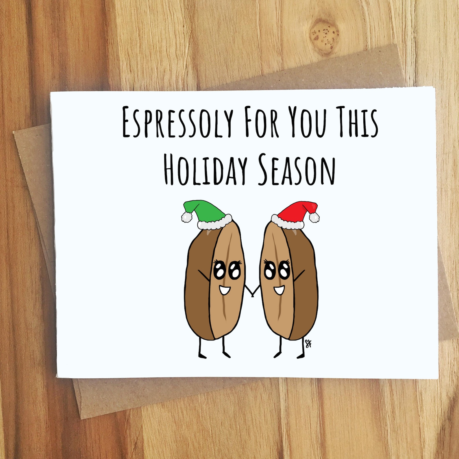 Espressoly For You This Holiday Season Coffee Pun Christmas Etsy