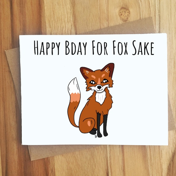 Handmade Wildlife Greetings Card - Fox Handmade Wildlife Greetings Card - Fox
