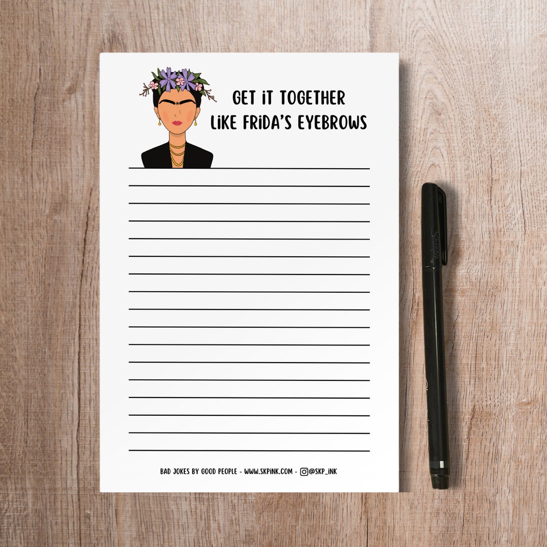 Funny Notepad / Artist Scratch Pad / Handmade Notepad / Paper ...