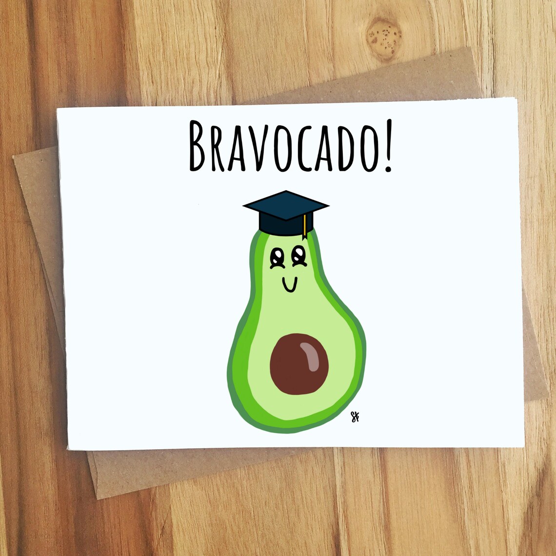 Bravocado Avocado Graduation Pun Card Celebrate Graduation Etsy