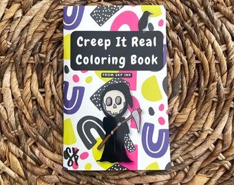 Dark Humor Puns Coloring Book / Creepy Play on Words / Adult Humor / Punny Dark / Best Friend BFF / Drawing Relaxation Draw / Goth Spooky