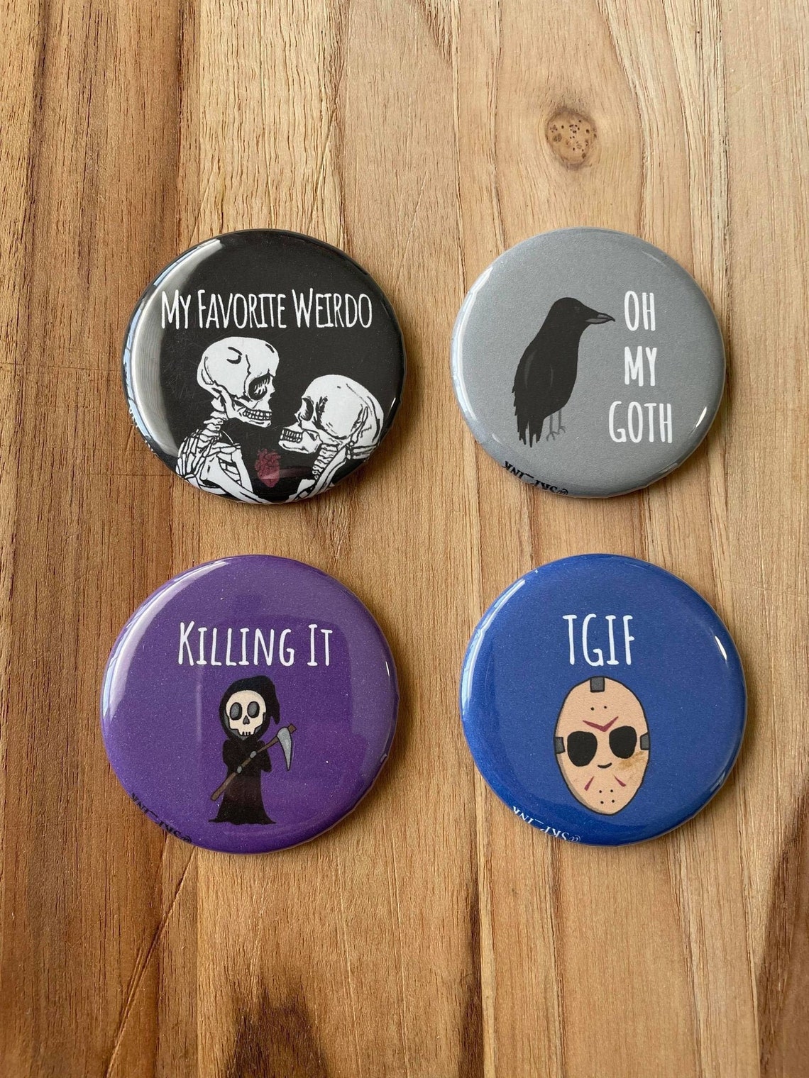 Dark Humor Pack Set of 4 / Play on Words / Punny Gift / Etsy