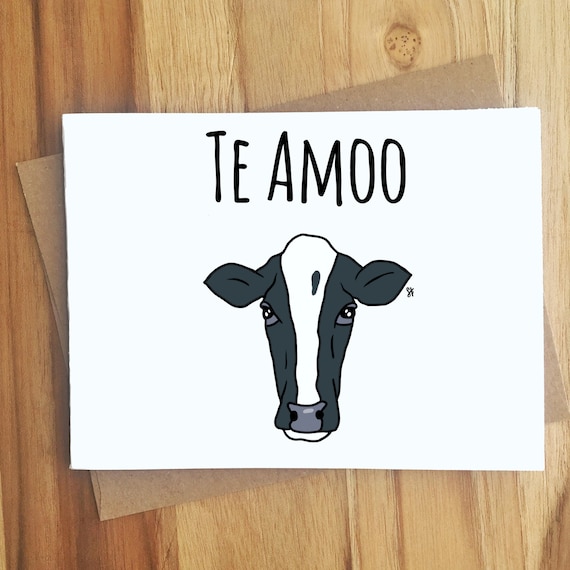 Handmade Wildlife Greetings Card - Cow Handmade Wildlife Greetings Card - Cow