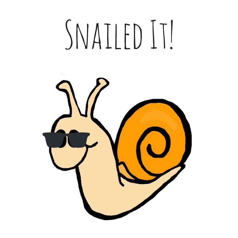 Snail Pun Card Puns Play On Words Snail Mail Cute Etsy