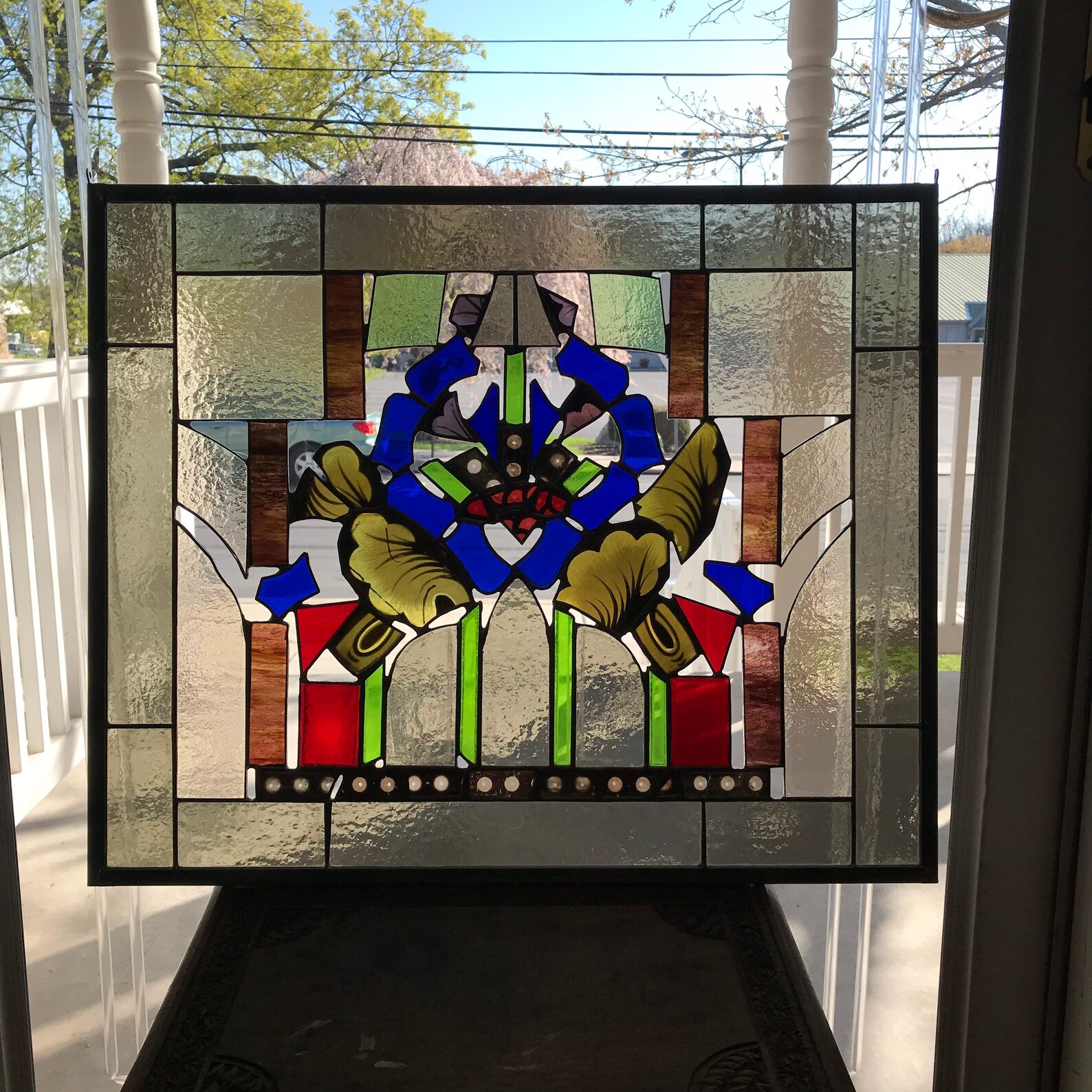 BEAUTIFULLY BROKEN Stained Glass Window Panel Stained Glass Etsy
