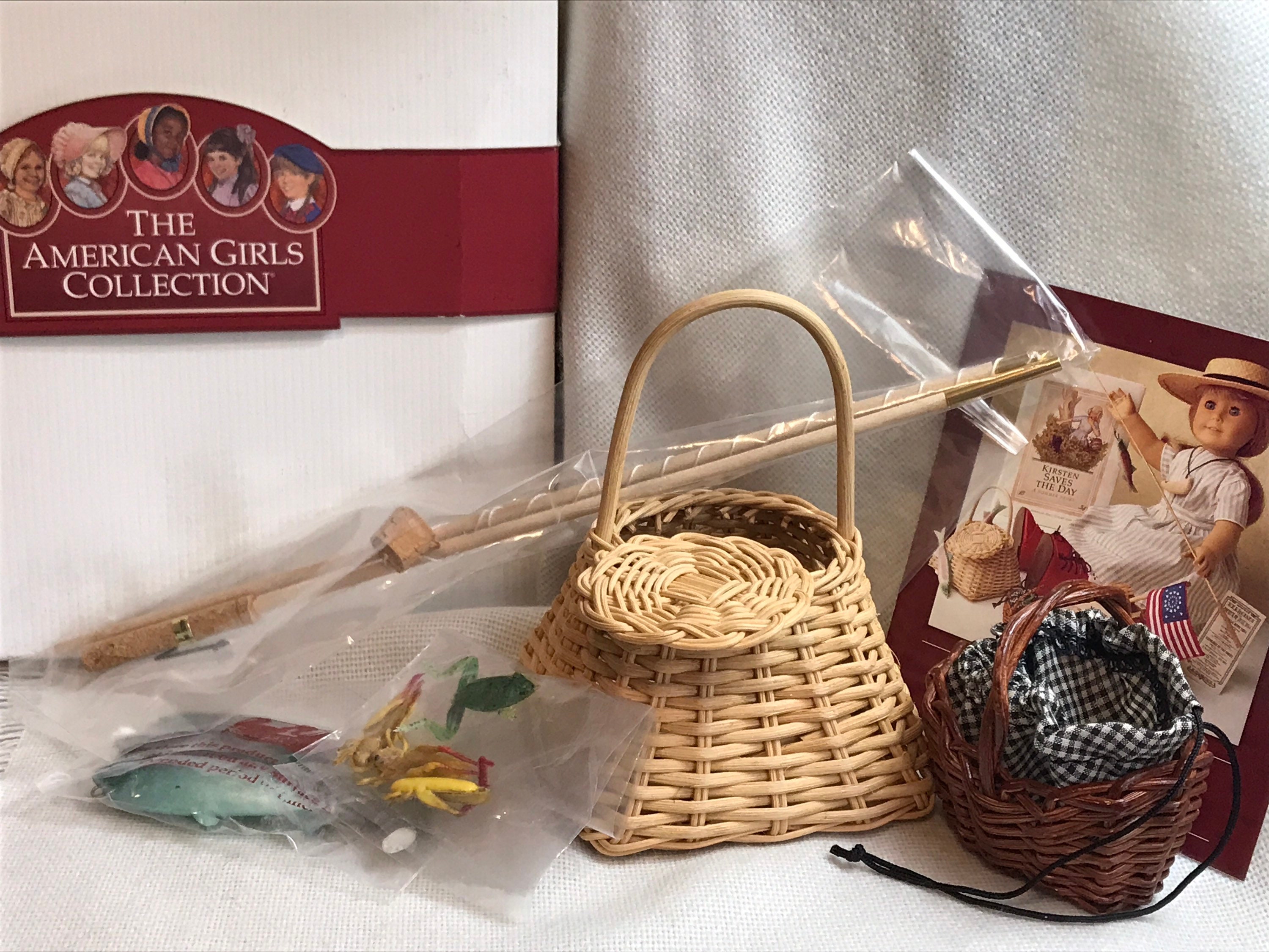 NEW RARE FIND American Girl Pleasant Company Kirsten's Fishing Set Complete  and New in Original Box Mint Vintage Condition Retired -  Israel