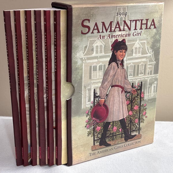 American Girl Pleasant Company Complete Set of Samantha's Central Series Books in Slipcase ~  Vintage - Retired