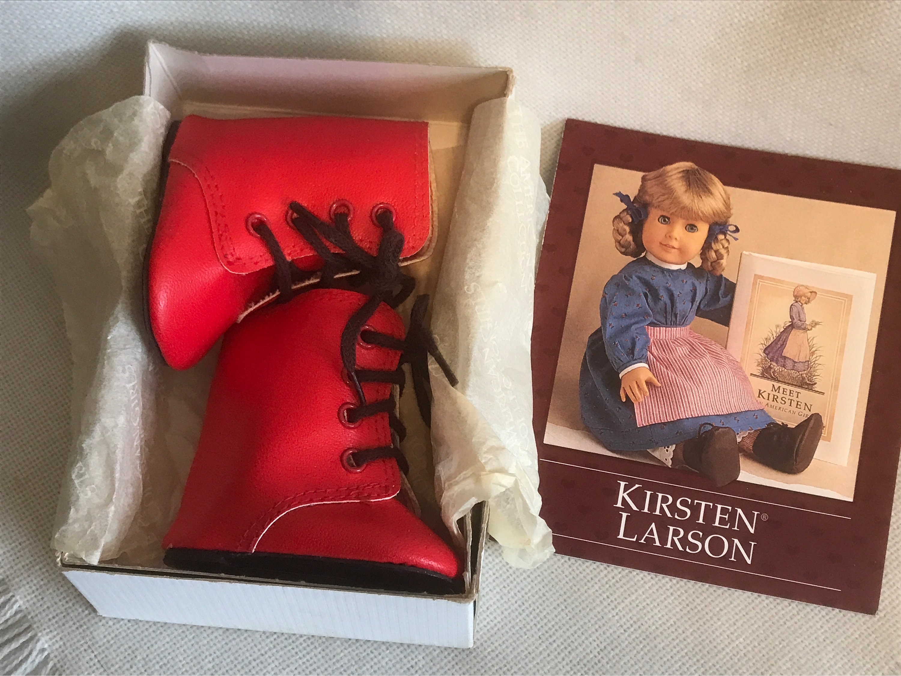 Girl in red boots discount