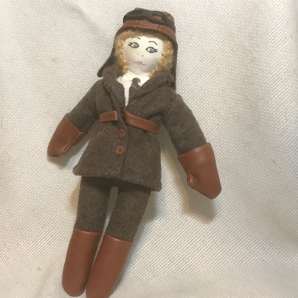FIRST VERSION! American Girl Pleasant Company Kit's Aviator Doll ~ First Version, Leather "Buttons" ~ Excellent Vintage Condition ~ Retired
