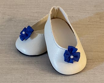 American Girl Pleasant Company Felicity's Slippers with Snap-On Bows ~ From Felicity's Shoes, Stockings and Garters ~ Vintage ~ Retired