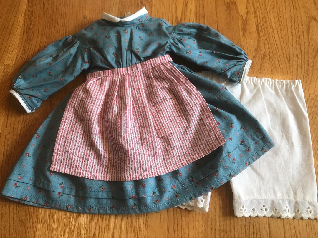 American Girl Kirsten Birthday Outfit - Pink Dress & Apron Set From  Pleasant Company (1996) 1996 Kirsten Birthday Dress Apron Pleasant Company