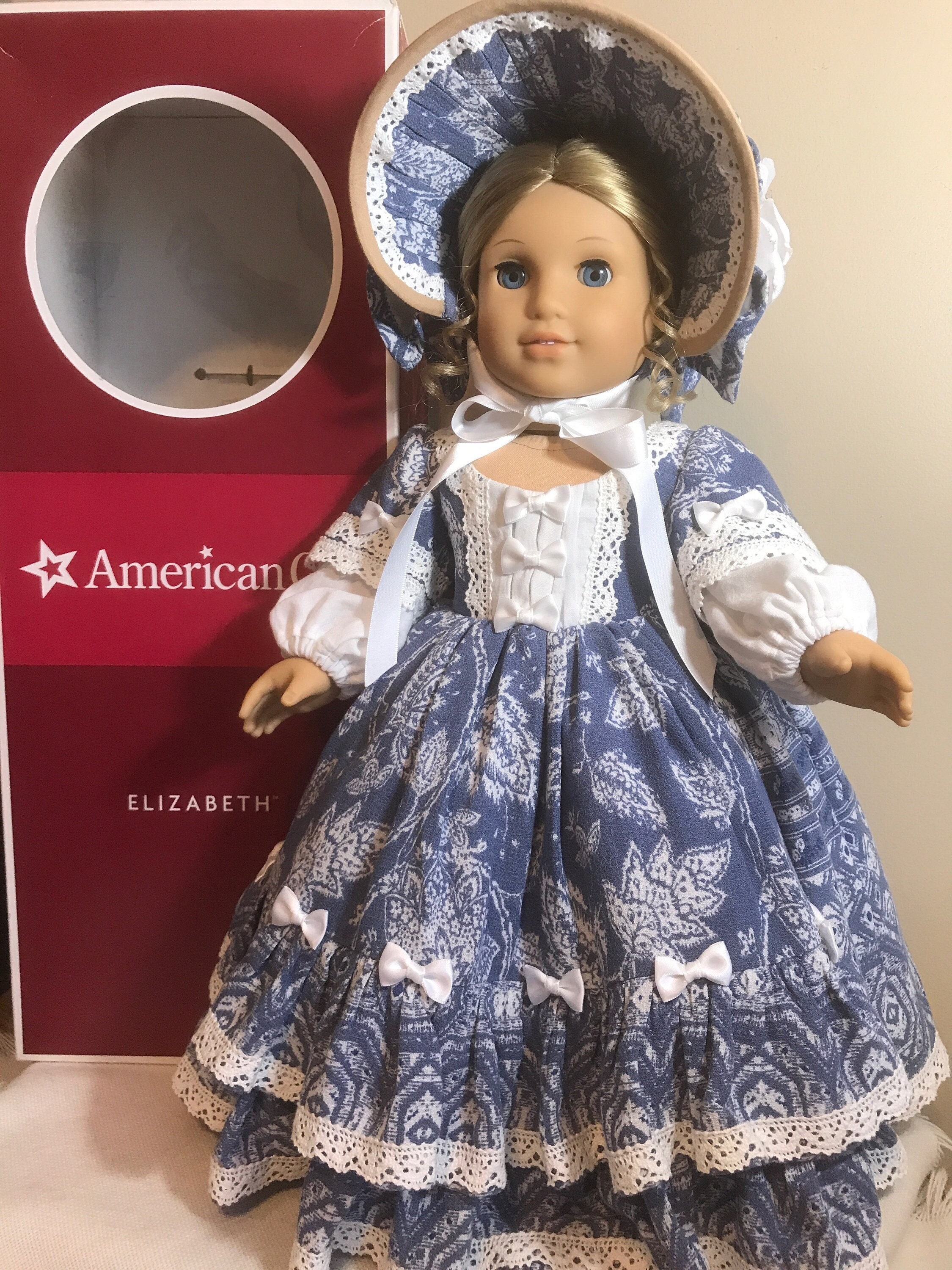 American Girl Elizabeth Cole Doll Felicity s Best Friend Stunning Doll Wearing Custom Outfit Ready to Play or Display Retired Etsy