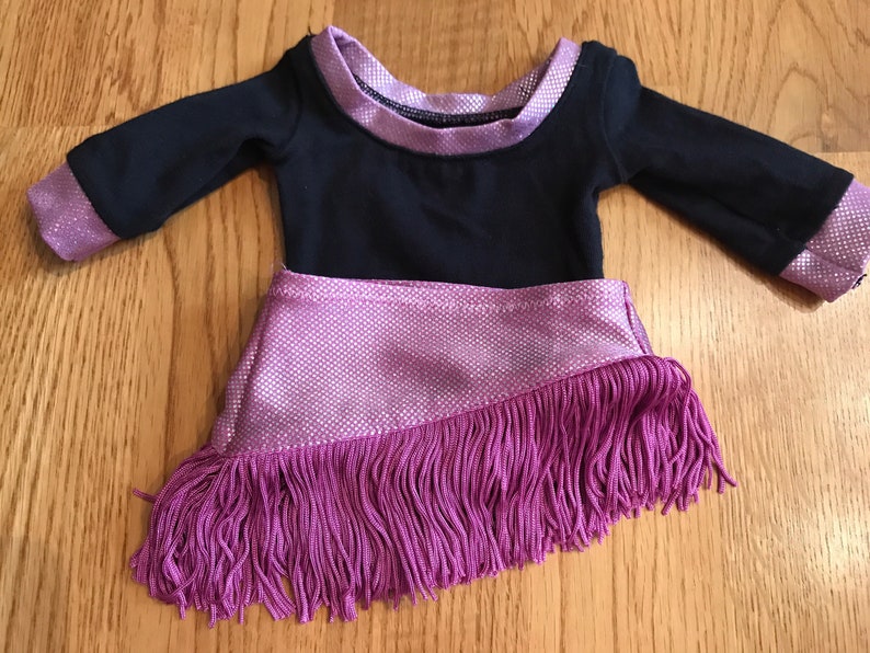 American Girl Tap Dance Outfit Sparkle Leotard and Fringe Etsy
