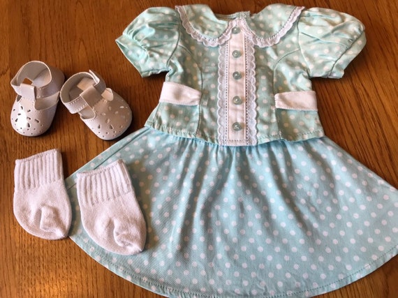 American Girl MOLLY CHRISTMAS DRESS for 18/" Dolls Holiday Molly/'s Retired NEW