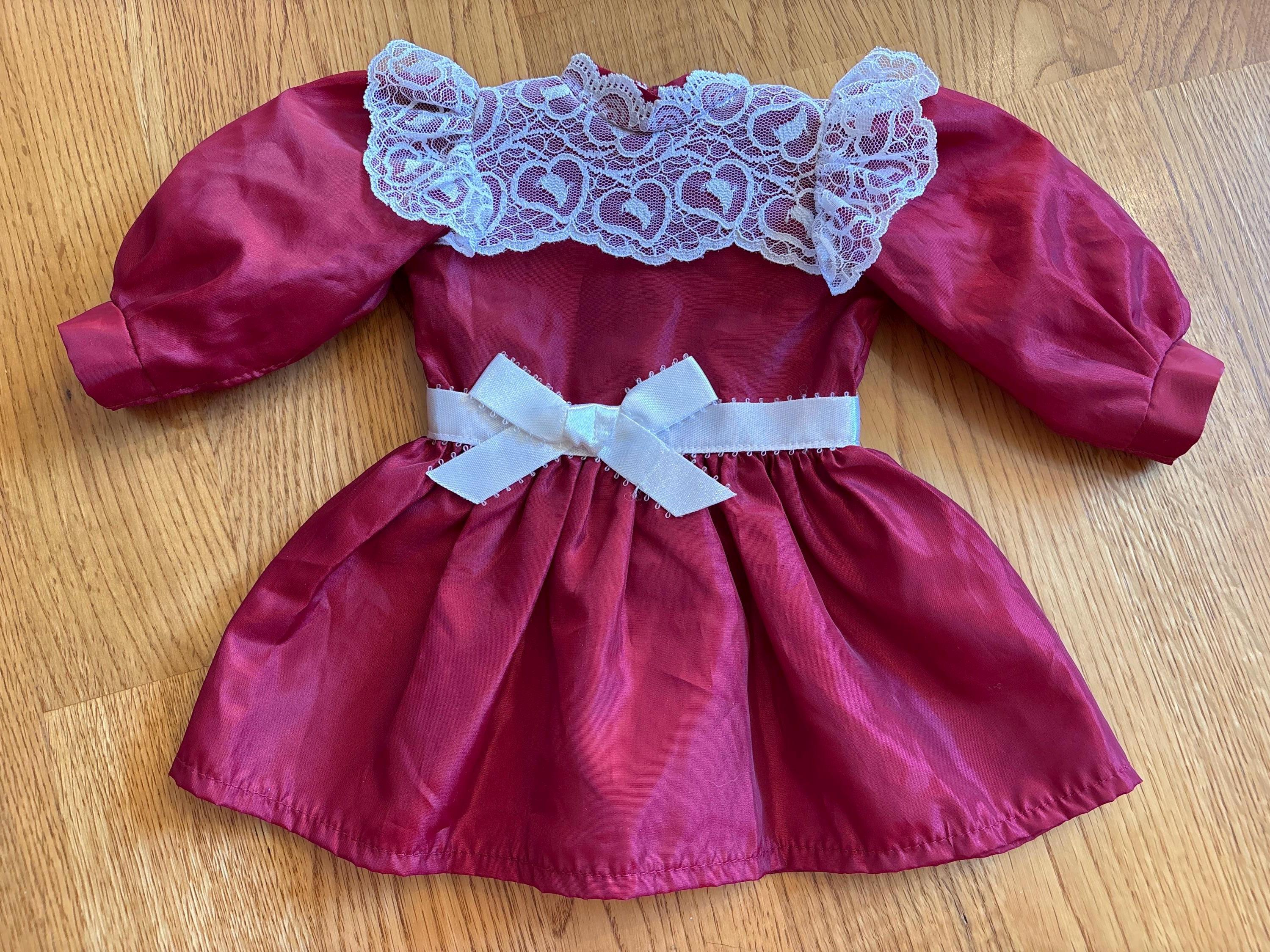 RARE HEART LACE! American Girl Pleasant Company Samantha's Cranberry Party  Dress ~ From Samantha's Christmas Collection ~ Beautiful~ Retired - Etsy