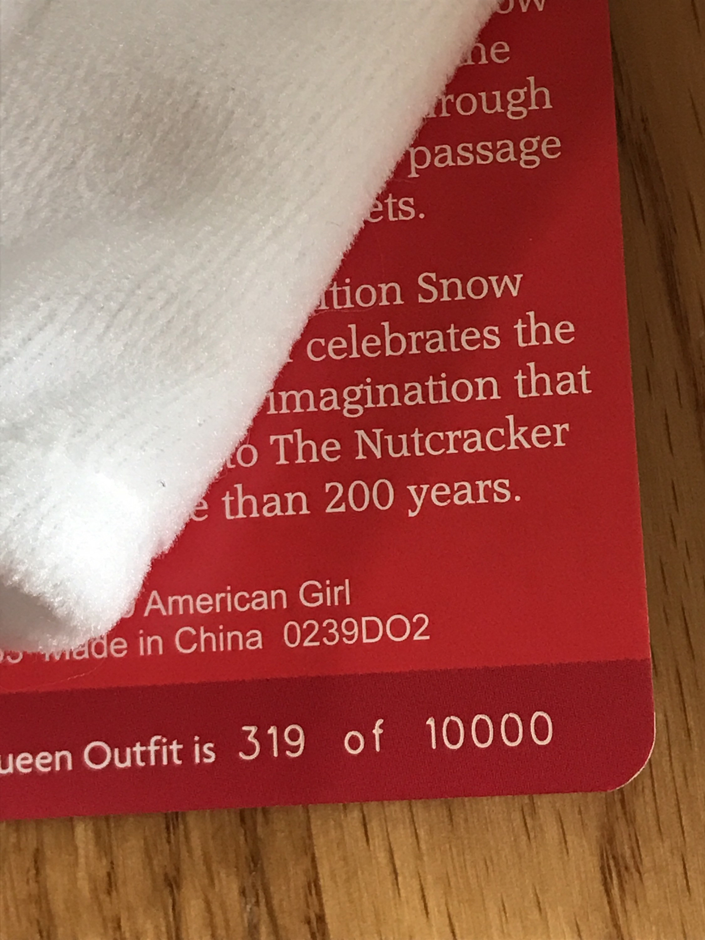 EXTREMELY LOW NUMBER American Girl Nutcracker Snow Queen Etsy