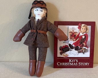 FIRST VERSION! American Girl Kit's Aviator Doll ~ First Version with Leather "Buttons" ~ Adult Owned, Looks New ~ Vintage ~ Retired