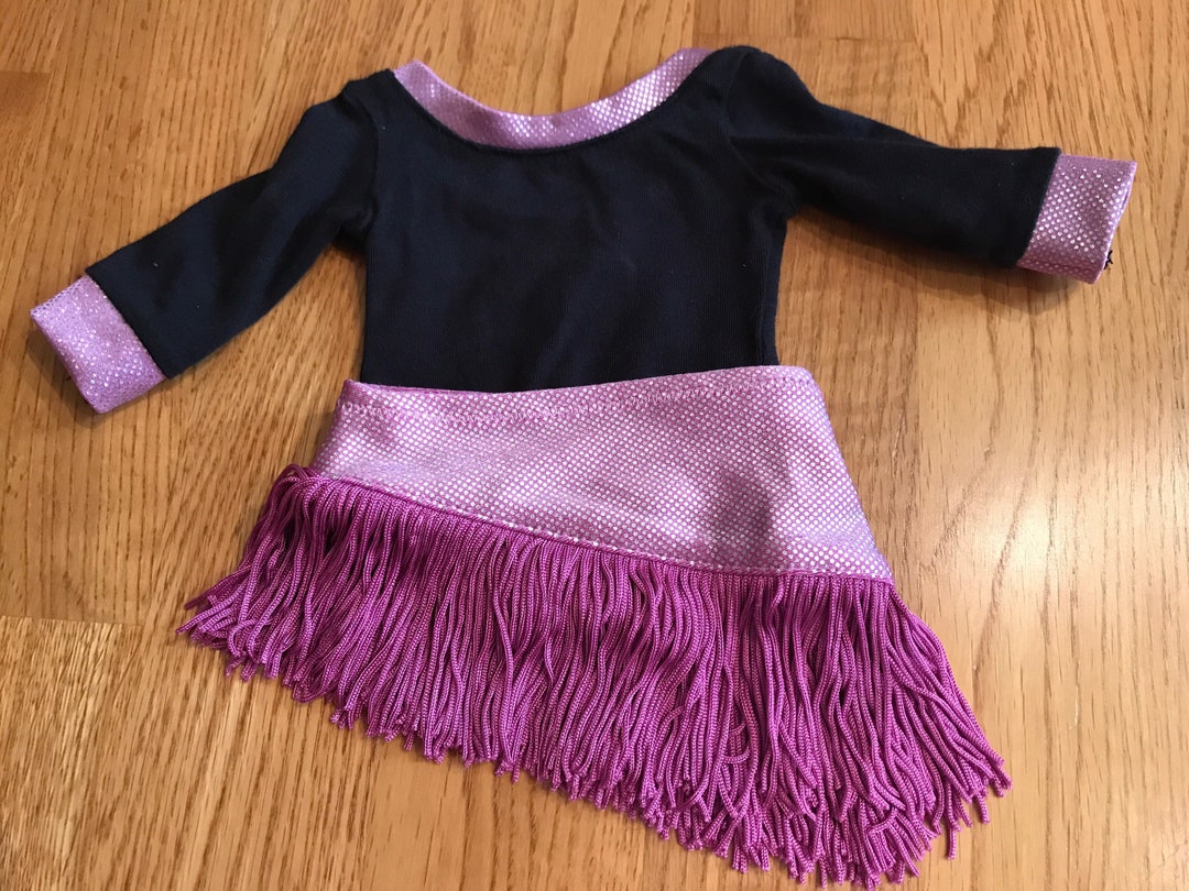 American Girl Tap Dance Outfit Sparkle Leotard and Fringe Etsy
