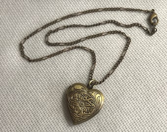 Gold or Silver Heart Pendant Necklace fits American Girl Size Doll 