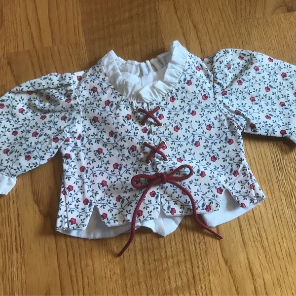 FIRST YEAR RELEASE! American Girl Pleasant Company Shortgown from Felicity's Laced Jacket and Petticoat ~ School Outfit ~ Vintage ~ Retired