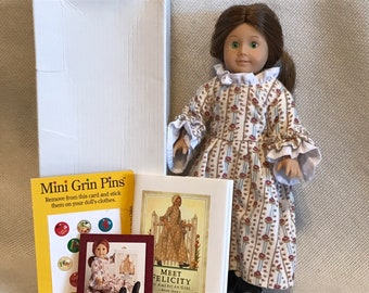 NEW! GLASS EYES! American Girl Pleasant Company Mini Felicity Doll ~ New First Version in Original Box ~ Mint Vintage Condition ~ Retired