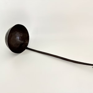 Antique Hand Forged Hammered Copper Ladle, Long Handled Ladle