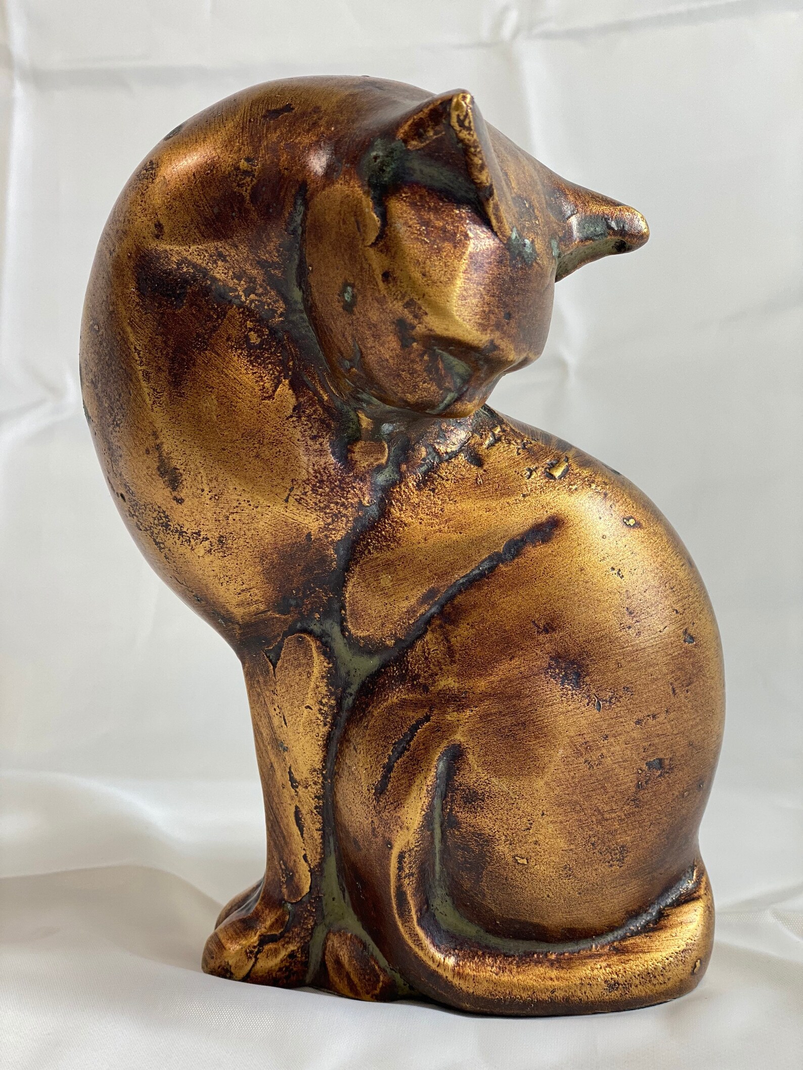 Midcentury Art Deco Cat Sculpture Statue Etsy