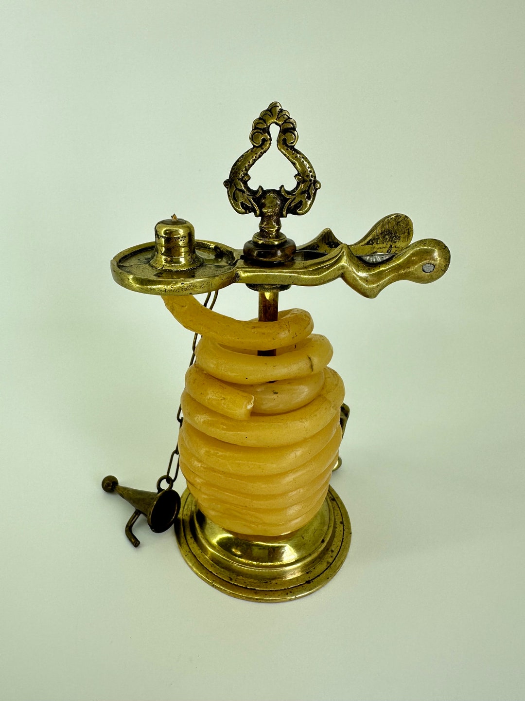 Antique Wax Jack With Coil Taper Sealing Wax Etsy