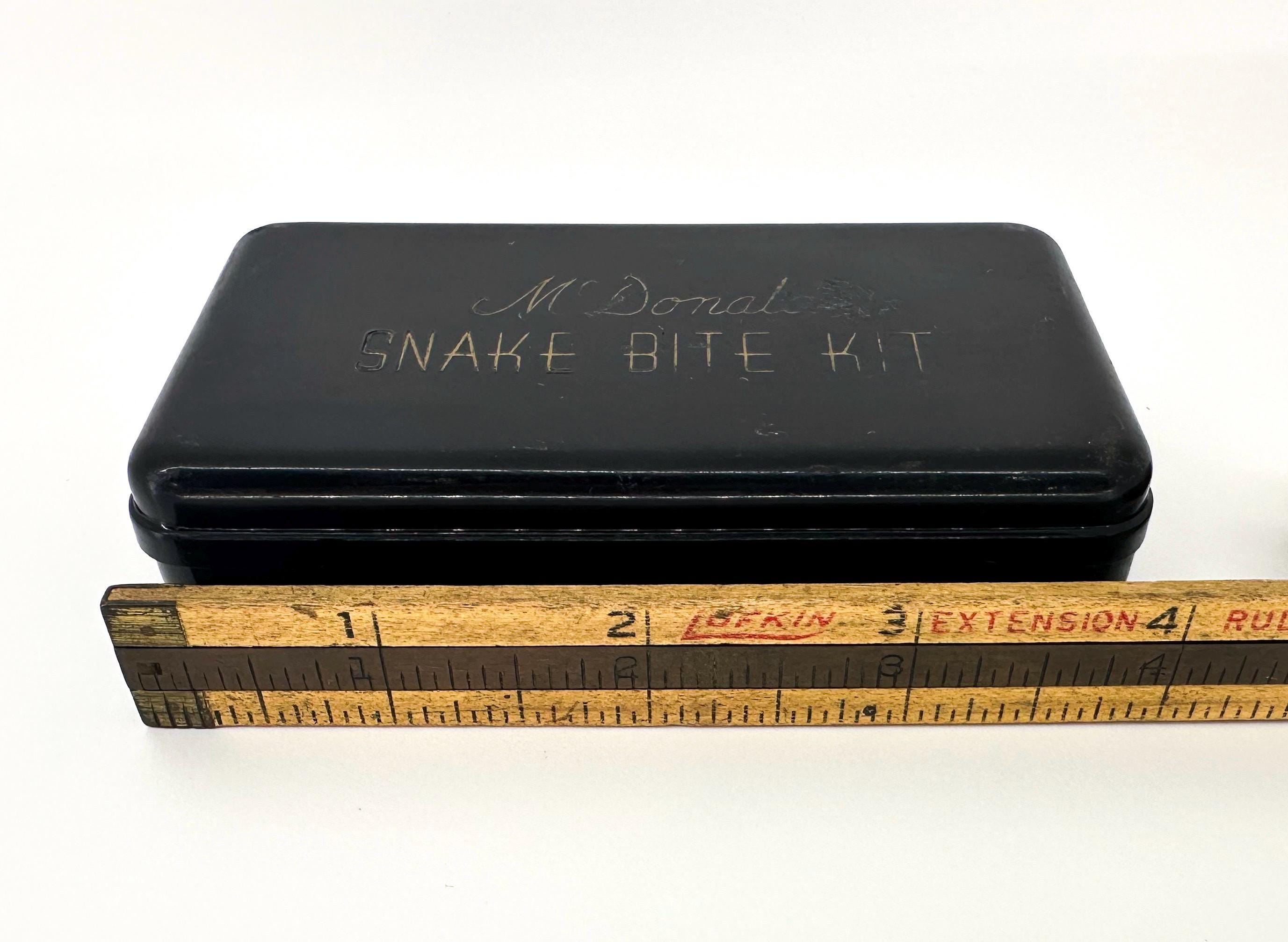 Vintage WWII Mcdonald Snake Bite Kit | Military-era First Aid Kit
