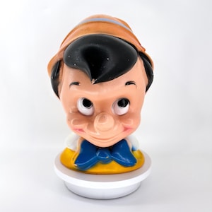 Vintage Walt Disney 1970&#39;s Pinocchio Bank, Vintage Disney Piggy Bank