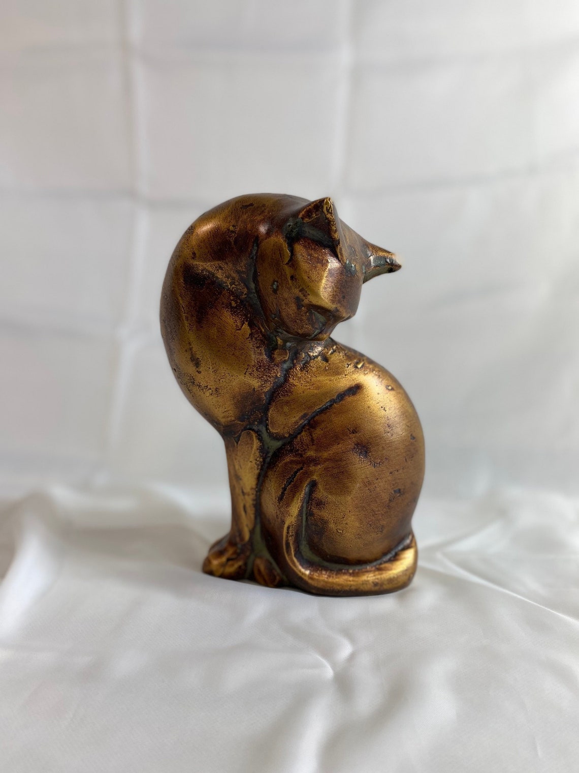 Midcentury Art Deco Cat Sculpture Statue Etsy