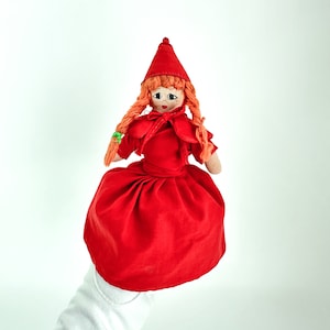 Vintage 1950s Dippity Flip Topsy Turvy Red Riding Hood Doll