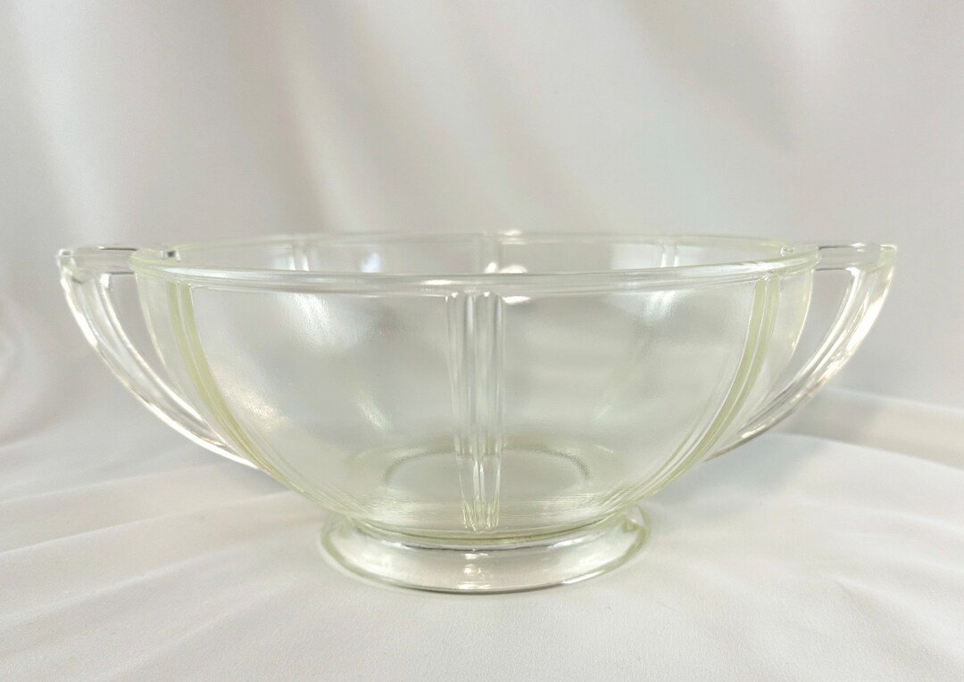 Vintage Glasbake Queen Anne Clear Glass Casserole Bowl 2 Qt. Etsy