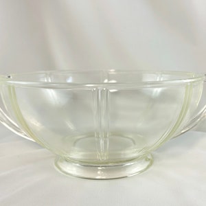 1930's Glasbake Clear Depression Pattern Glass Bundt Angel Food Cake Pan