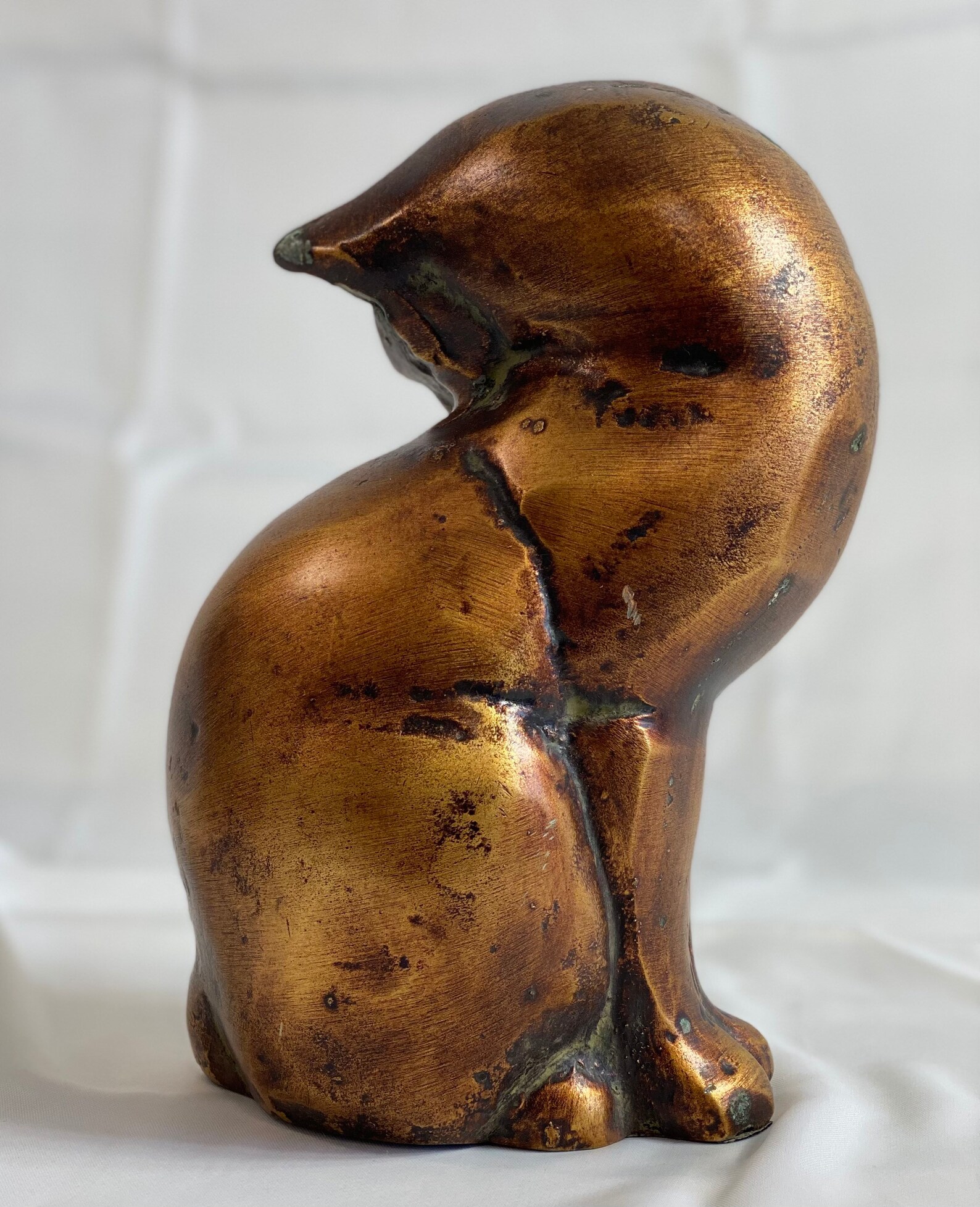 Midcentury Art Deco Cat Sculpture Statue Etsy