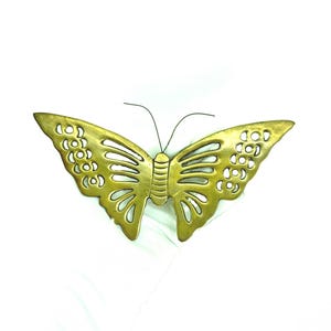 Vintage Brass 8” Butterfly Wall Hanging, Wall décor, Nursery Décor