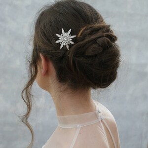 Star Bridal Headpiece Crystal Hair Comb Art Deco Wedding Hair Accessory Star Hair pin Bridesmaids Gift image 9