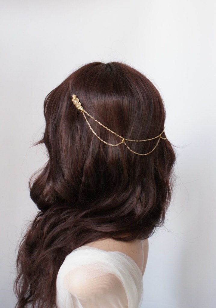 Chain Hair Clip - Etsy UK Chain Hair Clip - Etsy UK