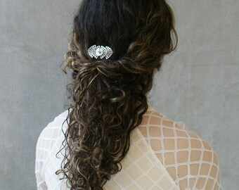 Peine de pelo plateado - Accesorio para el cabello de boda - Peine de pelo plateado u dorado - Tocado nupcial - Peine de pelo Art Déco moderno